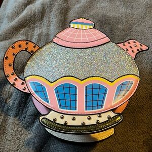 Novelty Teapot Bag Crossbody Purse w/glitter Kids